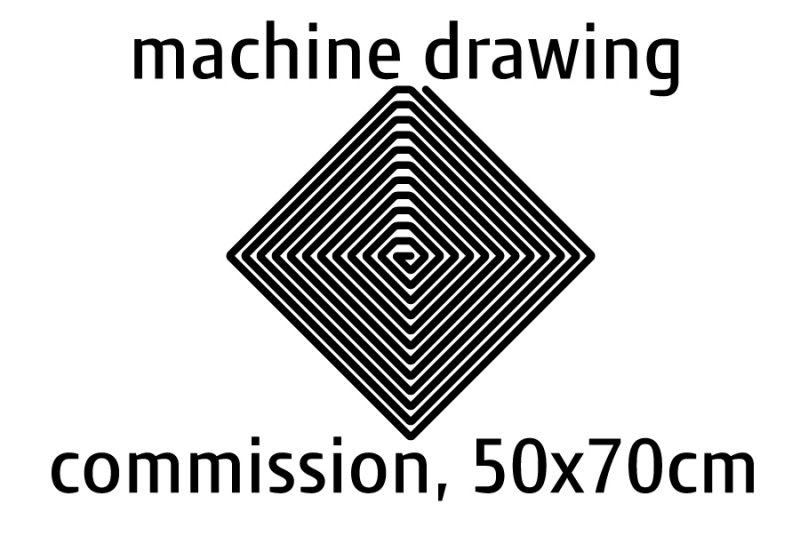Drawing Machine Commission - 50x70cm-0