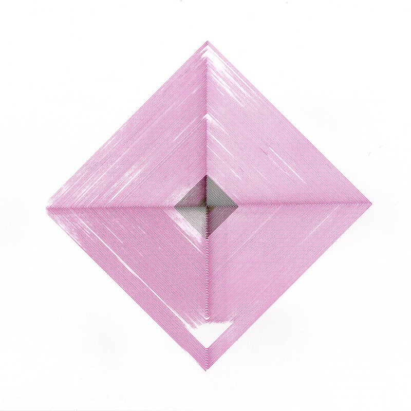 Expanding Square - Pink and Green-0