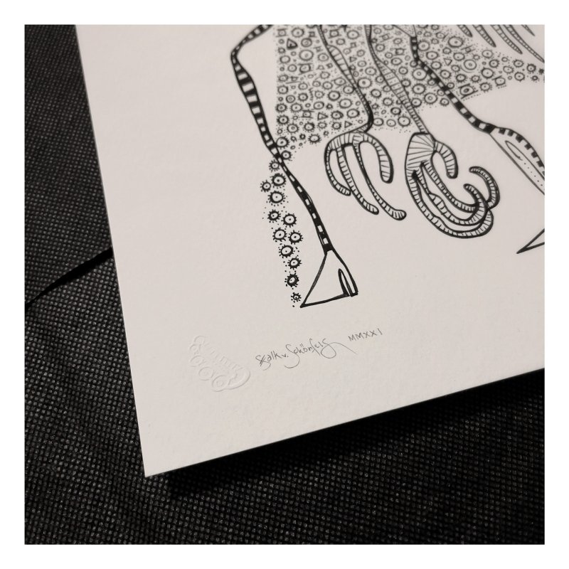 Fine art print »slender girl« – Signed and embossed-1