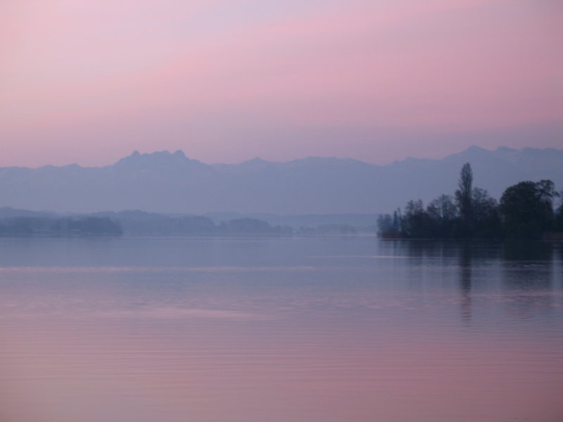 Lake sunrise  Winter-0