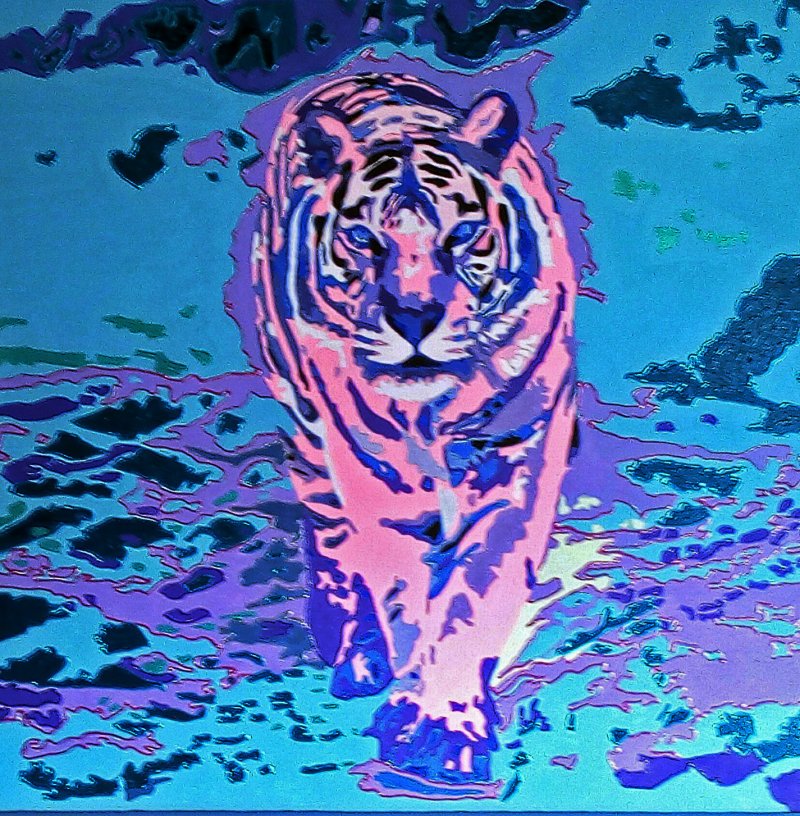Pink Tiger in a Blue World-0