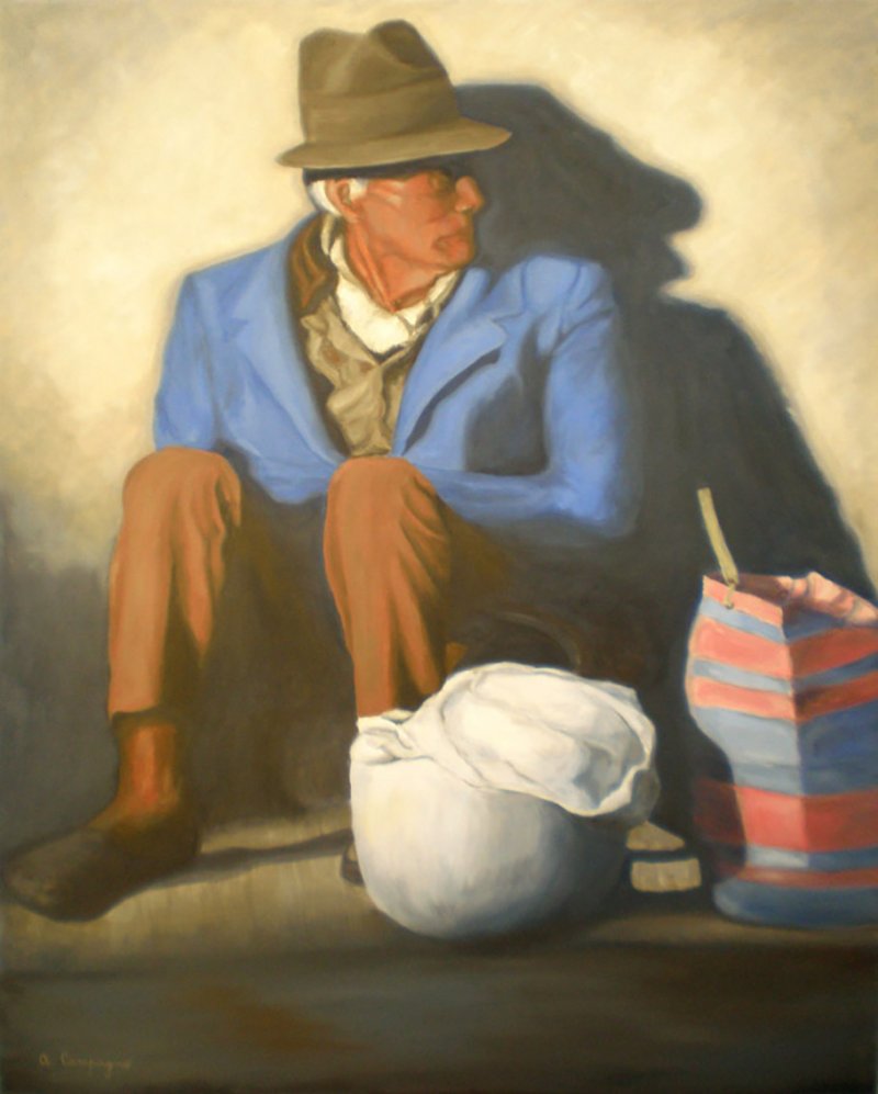 The Man With His Bags-0